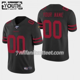 Lasten San Francisco 49ers NFL Pelipaita Custom Nike Musta 100th